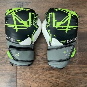 Century Boxing Gloves for youth 6oz Green Gray training